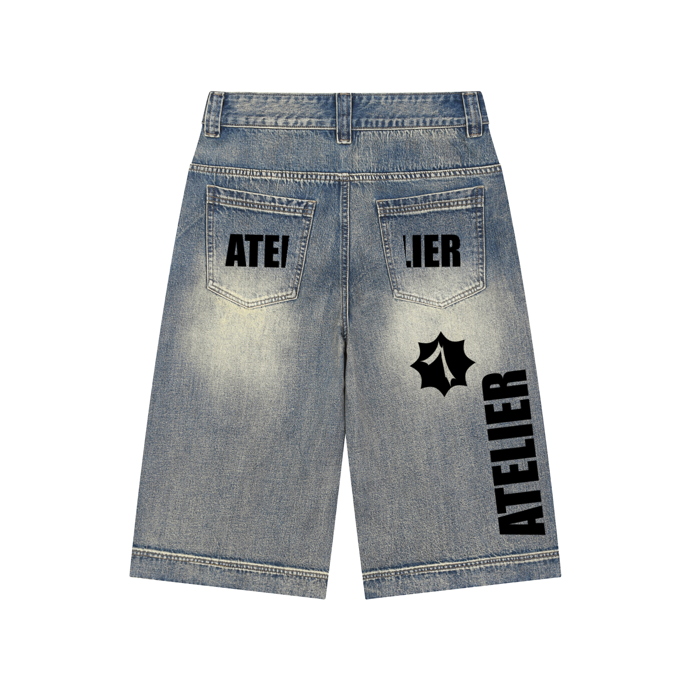 Arvel Atelier "Obscura" Baggy Denim Shorts