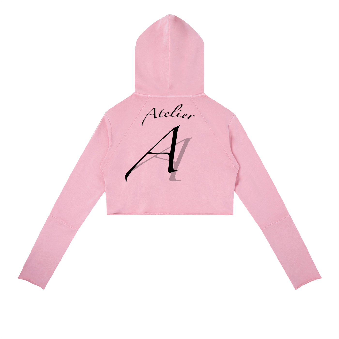 Arvel Atelier Pink "Butterfly" Hooded Crop